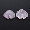 Transparent Baking Painted Glass Pendants DGLA-Q025-001-2