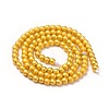 Electroplate Non-magnetic Synthetic Hematite Beads Strands G-I260-10A-02-1