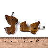Natural Tiger Eye Pendants G-T144-11G-3