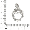 Brass Pendant Cabochon Settings KK-S521-13P-3