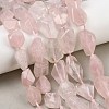 Natural Rose Quartz Beads Strands GG-CBA3D9B-11-1