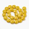 Opaque Solid Color Glass Beads Strands X-GLAA-N032-05L-3