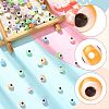70Pcs 7 Colors Luminous & Printed Opaque Acrylic Beads LACR-FS0001-01-3