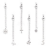 6Pcs 304 Stainless Steel Ends Chains FIND-TA0010-79-1