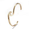Ion Plating(IP) 304 Stainless Steel Cuff Bangles BJEW-G611-01G-7