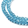 Electroplate Transparent Glass Beads Strands LS-EGLA-A035-T3mm-A08-3