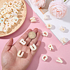 52Pcs 26 Styles UV Plated Acrylic European Beads OACR-SP0002-36-3
