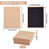Kraft Paper Cardboard Jewelry Set Boxes OBOX-BC0001-02-2