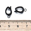 304 Stainless Steel Fold Over Clasps STAS-H233-05EB-3