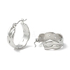 Non-Tarnish 304 Stainless Steel Wide Chunky Hoop Earrings for Women EJEW-P197-04P-2