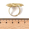 Adjustable 304 Stainless Steel Open Cuff Ring Components STAS-P403-01G-G-3