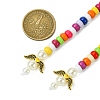 Acrylic Beads & Alloy Bookmark AJEW-JK00357-02-3