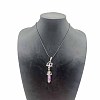 Natural Amethyst Merkaba Star with Double Terminated Point Pendant Necklaces for Women KL5824-6-1