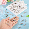 34Pcs 17 Styles Alloy European Dangle Charms PALLOY-TAC0263-7