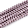 Opaque Spray Painted Glass Beads GLAA-ZX008-4mm-18S-1