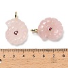 Natural Rose Quartz Pendants G-A287-01G-07-3
