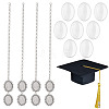 SUNNYCLUE Alloy Graduation Cap Brim Chains Tassel Photo Charms DIY-SC0020-63-1