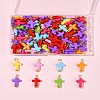 100Pcs Acrylic Pendant PALLOY-FS00039-01-8
