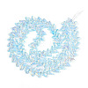 Transparency Electroplate Glass Beads Strands GLAA-T023-39A-06-2