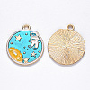 Alloy Enamel Pendants ENAM-N054-002-2