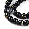 Baking Paint Glass Beads Strands DGLA-N003-8mm-B10-4