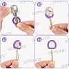 64Pcs 2 Styles PVC Plastic Nonslip Waterproof Reusable Key Sleeve AJEW-SP0002-73-6