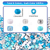 600Pcs 6 Colors Opaque & Tansparent Acrylic European Beads MACR-SC0002-02E-2