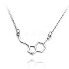 Zinc Alloy Chemical Symbols Pendant Necklaces for Men Women WG280AC-02-1