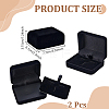 Portable Travel Velvet Jewelry Organizer Cases for Tie Clips CON-WH0089-248-2