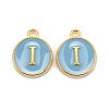 Golden Plated Alloy Enamel Charms ENAM-S118-04I-1
