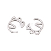 304 Stainless Steel Charms STAS-E521-07P-02-2