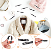 18Pcs 6 Colors Imitation Leather Bag Webbing Straps with Silver Color Plated Metal Eyelets for Bag Accessories DIY-NB0016-35-4