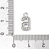 Brass Micro Pave Clear Cubic Zirconia Pendants ZIRC-I067-02G-3