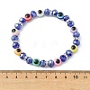 Resin & Glass & Brass Grade A Crystal Rhinestone Beaded Stretch Bracelets for Women BJEW-JB13813-4
