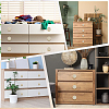 Rattan Woven & Wood Round Drawer Knobs DIY-WH20410-01B-4