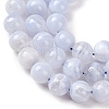 Natural Blue Lace Agate Beads Strands G-F222-30-10mm-01A-4