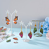 Kissitty DIY Butterfly Drop Earring Making Kit DIY-KS0001-33-15