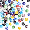 120pcs Handmade Millefiori Glass Round Beads LK-PA0001-05-1