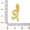 Rack Plating Brass Micro Pave Cubic Zirconia European Dangle Charms KK-L210-015G-R-3