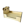 Dollhouse Miniature Furniture Children's Playhouse Accessories 1:12 Bedroom Scene Toy Shooting Props Cute Bear PW-WG55B27-01-5