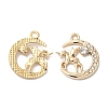 Rack Plating Alloy Crystal Rhinestone Pendants RB-L036-VF918-2-1