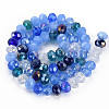Electroplate Glass Beads Strands X-EGLA-S194-18A-2