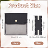 6Pcs Square PU Leather Jewelry Storage Bags with Iron Button ABAG-OC0001-18D-2