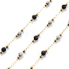 Sodalite & Howlite & 304 Stainless Steel Beads Link Chains CHS-K021-01G-02-1