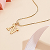 1pc 304 Stainless Steel Letter Pendant Necklaces NJEW-LP0001-38N-G-3
