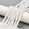 Opaque Solid Color Electroplate Glass Beads Strands LS-EGLA-A039-P4mm-B15-4