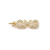 Brass Micro Pave Cubic Zirconia Pendants KK-D431-077G-1