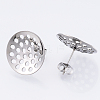 Non-Tarnish 304 Stainless Steel Stud Earring Findings LS-STAS-Q231-03B-A-1