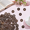100Pcs 4-Hole Coconut Buttons BUTT-CY0001-30-7