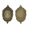 Tibetan Style Alloy Pendant Cabochon Settings LS-X-TIBEP-R304-016AB-LF-3